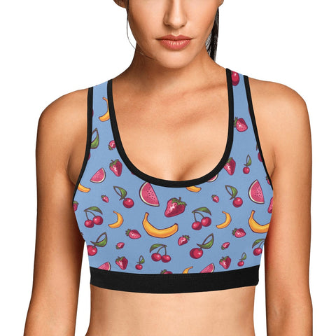Fruit-Punch-Womens-Bralette-Cornflower-Blue-Model-Front-View
