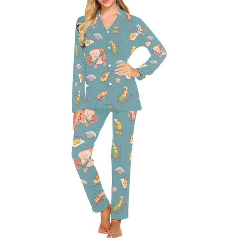 Food Fight Women's Pajama Set