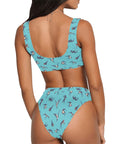 Sparrow-Womens-Bikini-Set-Turquoise-Model-Back-View