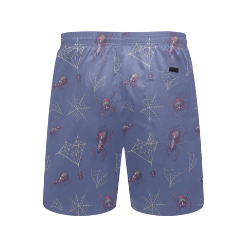 Black-Widow-Men's-Swim-Trunks-True-Blue-Back-View