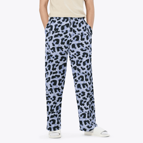 Animal-Print-Mens-Pajama-Snow-Leopard-Front-Lifestyle-View