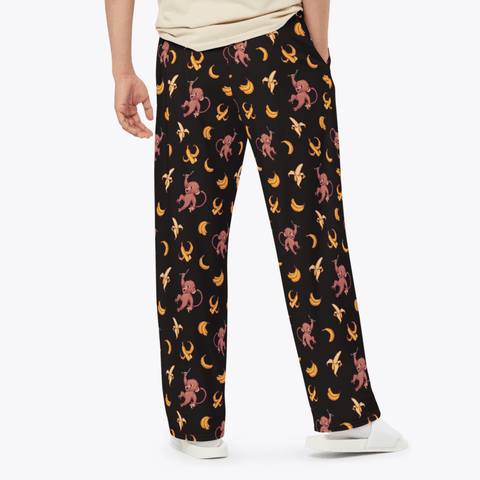 Baby-Monkey-Mens-Pajama-Black-Lifestyle-Rear-View
