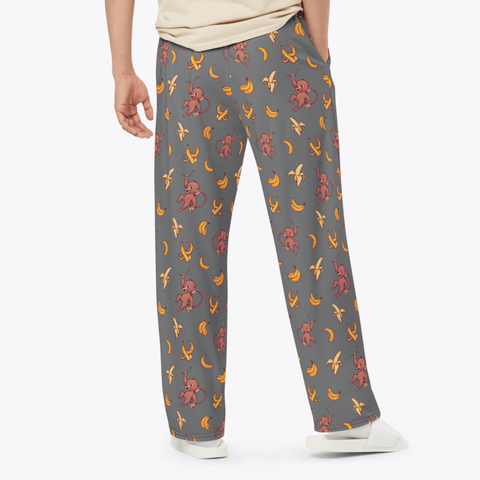 Baby-Monkey-Mens-Pajama-Charcoal-Lifestyle-Rear-View