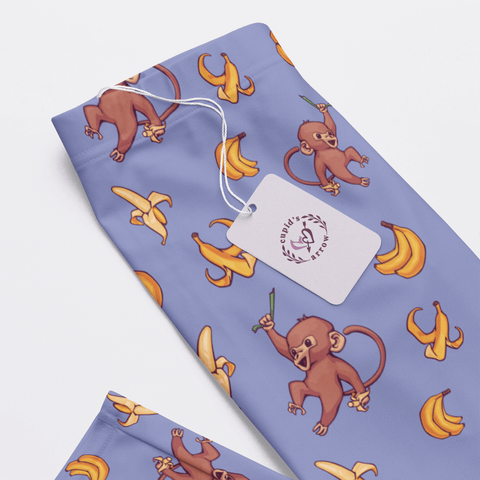 Baby-Monkey-Mens-Pajama-Cornflower-Blue-Closeup-Product-View