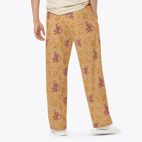 Baby-Monkey-Mens-Pajama-Mustard-Lifestyle-Rear-View