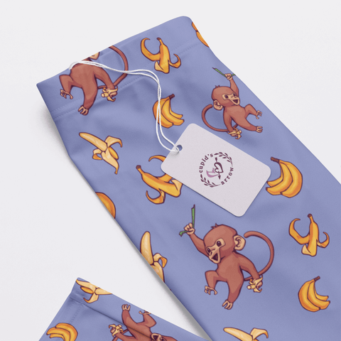 Baby-Monkey-Womens-Pajama-Cornflower-Blue-Closeup-Product-View