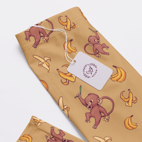 Baby-Monkey-Womens-Pajama-Mustard-Closeup-Product-View