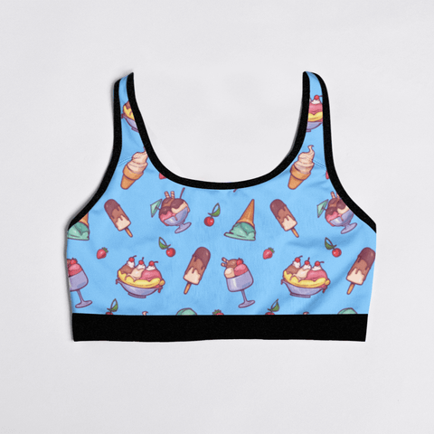 Banana-Split-Womens-Bralette-Sky-Blue-Product-Front-View
