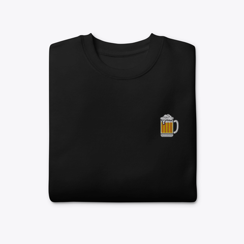 Beer Mug Embroidered Sweatshirt