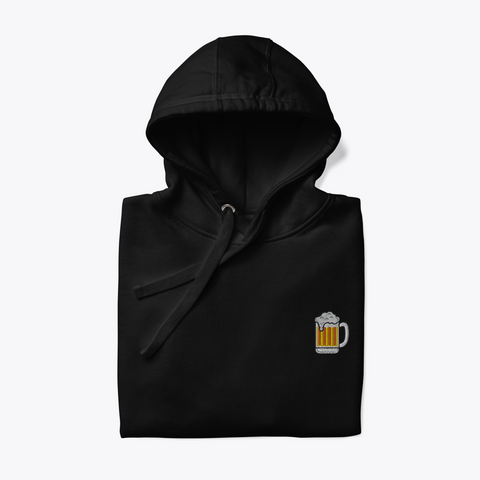 Beer Mug Embroidered Hoodie