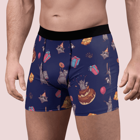 Birthday Raccoons Men's Boxer Briefs