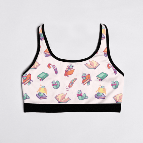 Book-Worm-Womens-Bralette-Snow-Product-Front-View