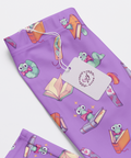Bookworm-Womens-Pajama-Purple-Closeup-Product-View