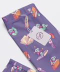 Bookworm-Womens-Pajama-Lavender-Closeup-Product-View
