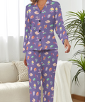 Bookworm-Womens-Pajama-Lavender-Front-View