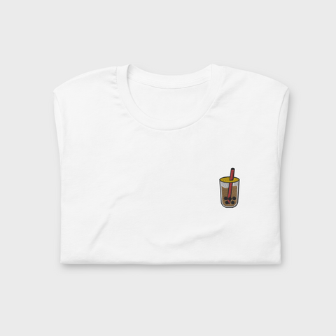 Bubble Tea Embroidered T-shirt