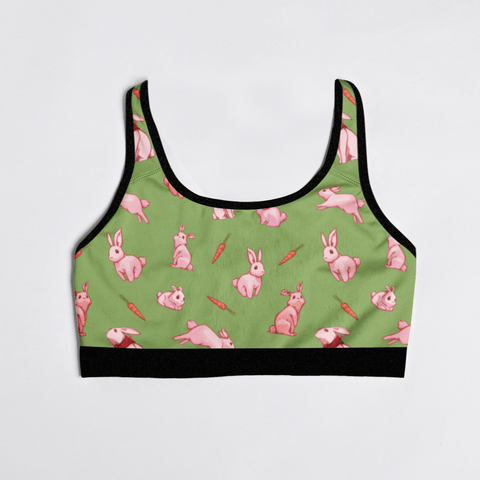 Bunny-Womens-Bralette-Pistachio-Product-Front-View
