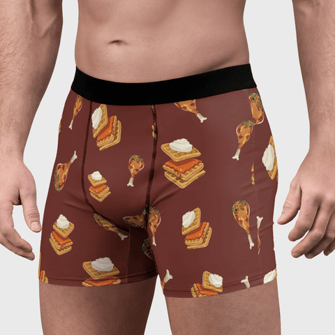 Chicken & Waffles Men's Boxer Briefs