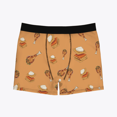 Chicken-_-Waffles-Mens-Boxer-Briefs-Yellow-Product-Front
