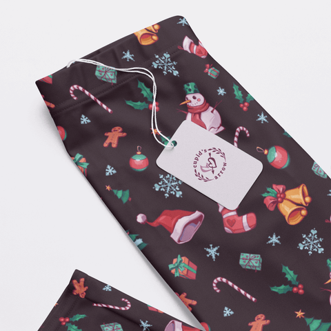 Christmas-Womens-Pajama-Dark-Purple-Closeup-Product-View