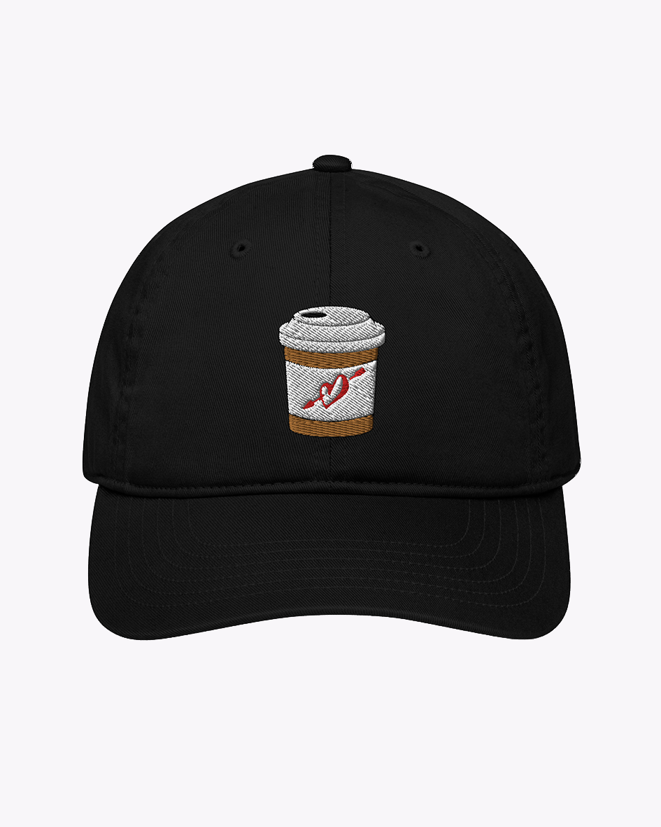 Embroidered Coffee Cup Hat