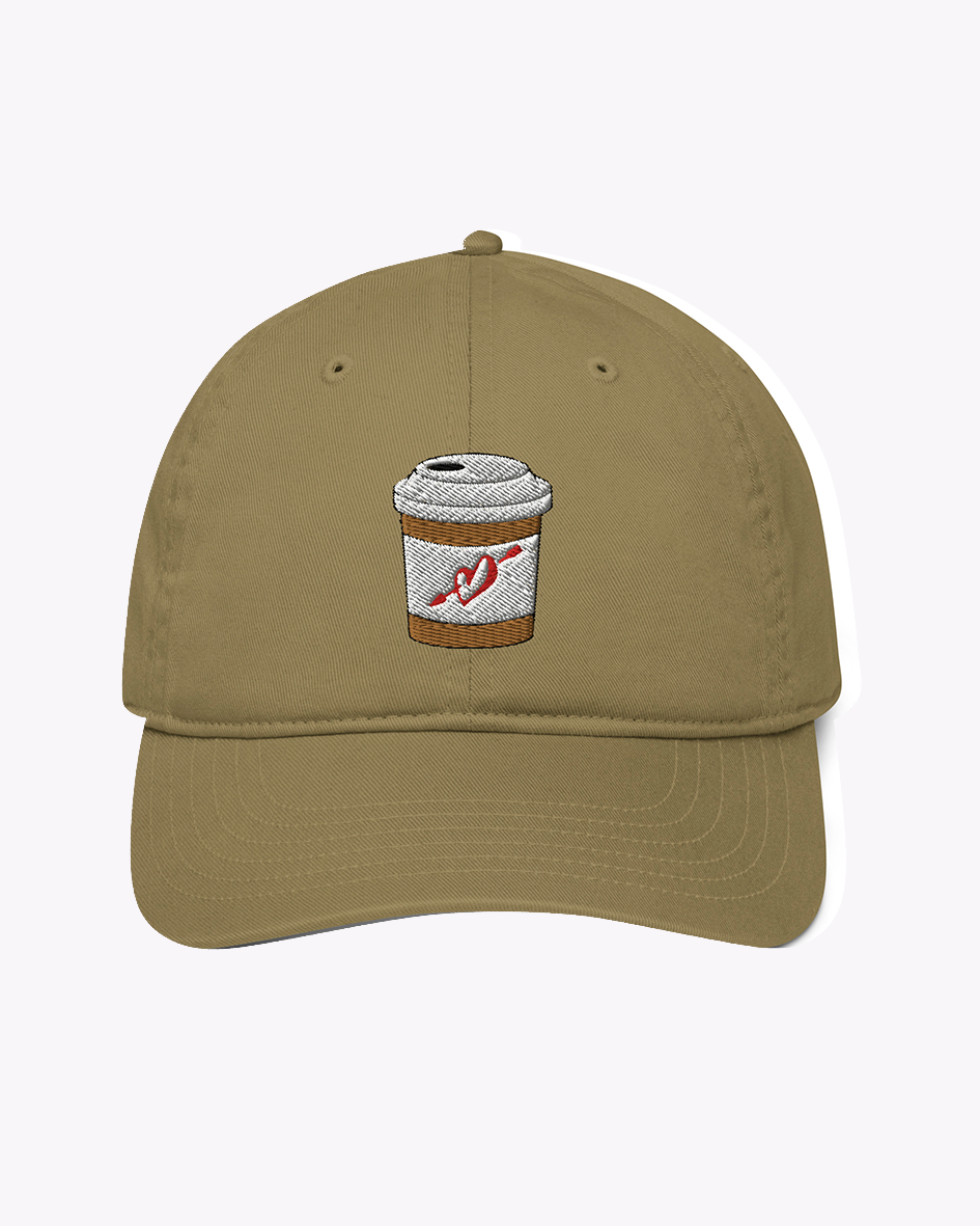 Embroidered Coffee Cup Hat
