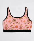 Cottage-Core-Womens-Bralette-Pink-Product-Front-View
