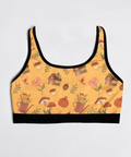 Cottage-Core-Womens-Bralette-Yellow-Prodcut-Front-View