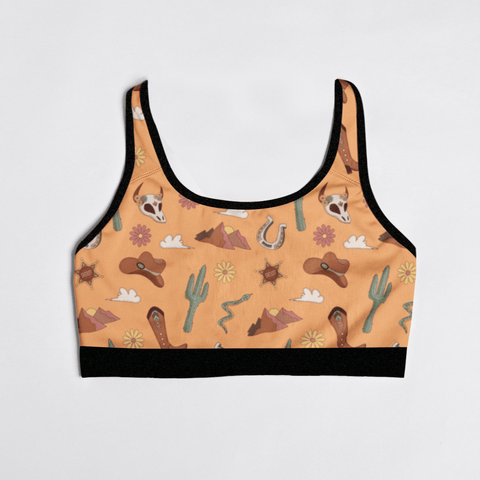 Country-Womens-Bralette-Peach-Product-Front-View
