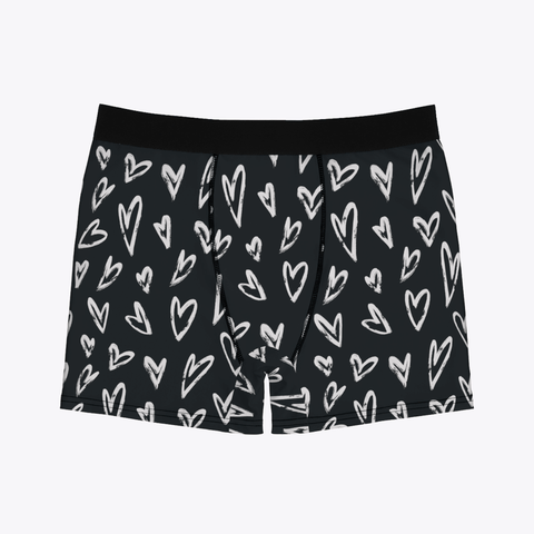 Crazy Hearts Men's Boxer Briefs