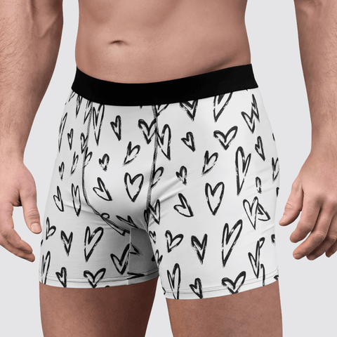 Crazy Hearts Men's Boxer Briefs