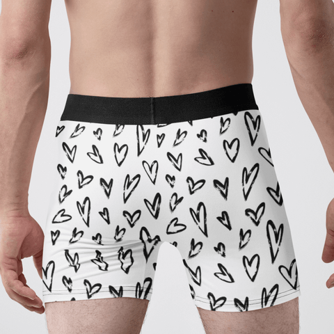Crazy Hearts Men's Boxer Briefs