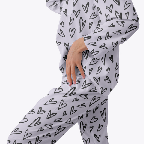 Crazy Hearts Women's Pajama Set