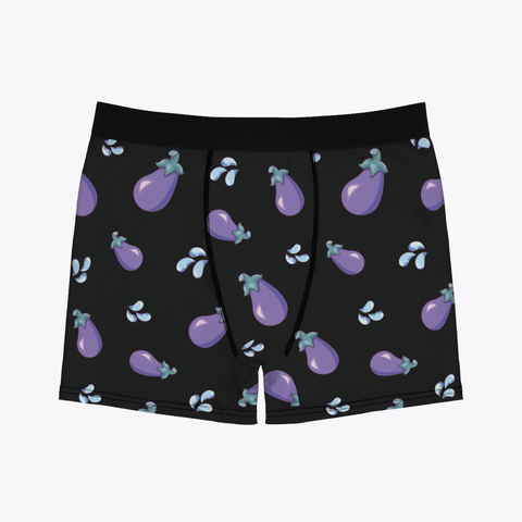 Eggplant Emoji Men's Boxer Briefs