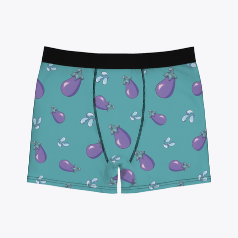 Eggplant Emoji Men's Boxer Briefs