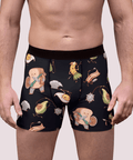 Food-Fight-Mens-Boxer-Briefs-Black-Model-Front-View