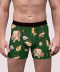 Food-Fight-Mens-Boxer-Briefs-Forest-Green-Model-Front-View