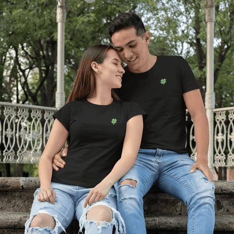 Four-Leaf Clover Embroidered T-shirt