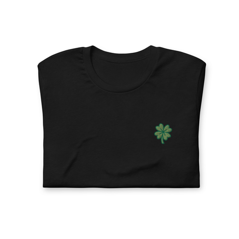 Four-Leaf Clover Embroidered T-shirt