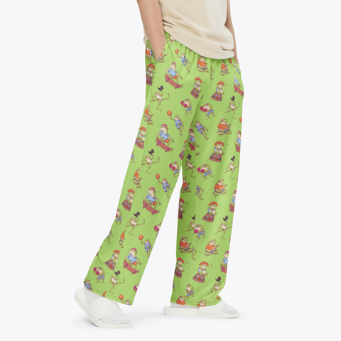 Frogs Doing Things Men's Pajamas