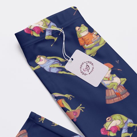 Frogs Doing Things Men's Pajamas