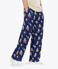 Frogs-in-Action-Mens-Pajama-Blue-Semi-Side-View