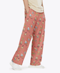 Frogs-in-Action-Mens-Pajama-Orange-Semi-Side-View