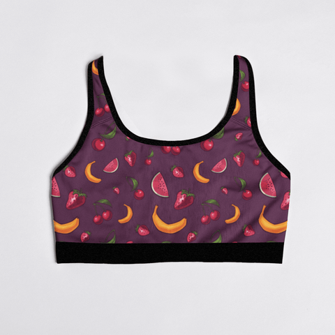 Fruit-Punch-Womens-Bralette-Purple-Product-Front-View