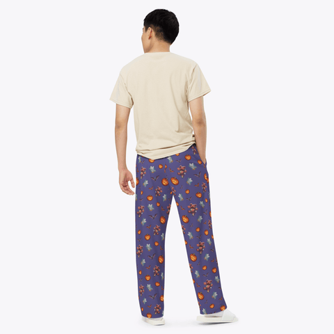 Halloween-Mens-Pajama-Purple-Lifestyle-Back-View