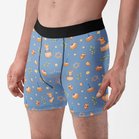 Hanukkah-Mens-Boxer-Briefs-Cornflower-Blue-Half-Side-View