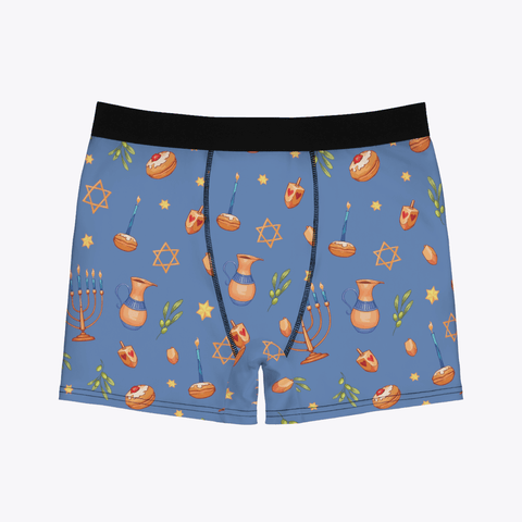 Hanukkah-Mens-Boxer-Briefs-Cornflower-Blue-Product-Front-View