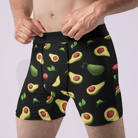 Happy Avocado Men's Boxer Briefs