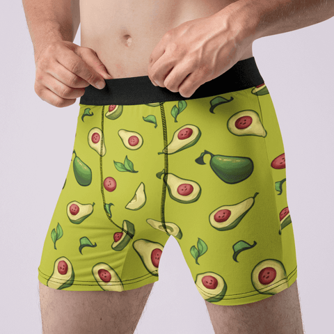 Happy Avocado Men's Boxer Briefs