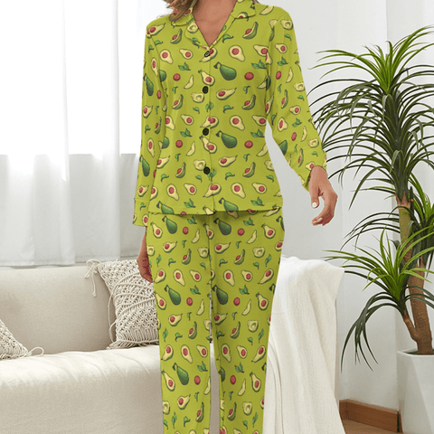 Happy Avocado Women's Pajama Set